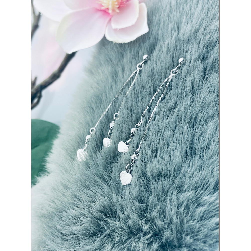 Herz 925 Silber Ohrringe Damen