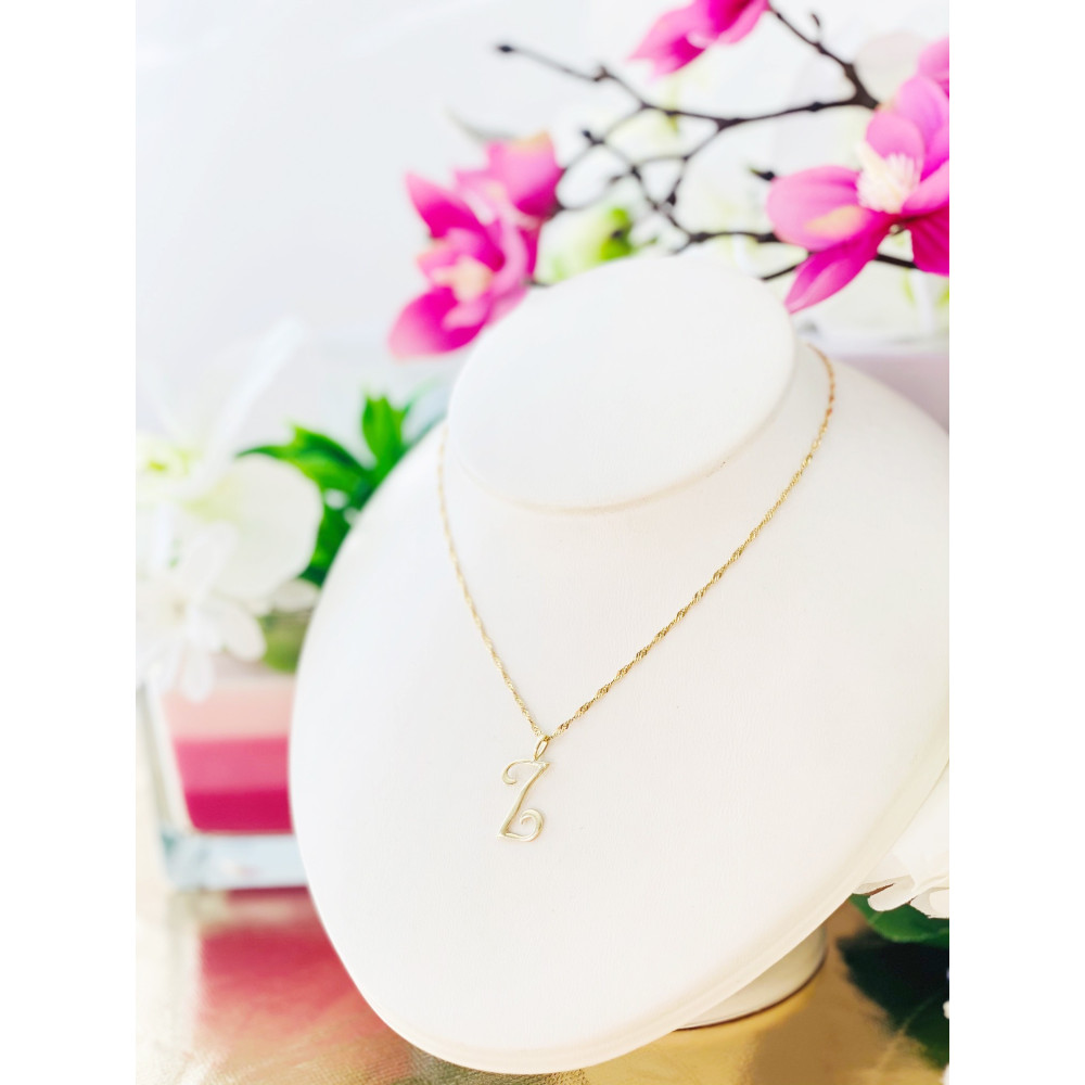 Złoty wisiorek zawieszka literka Z