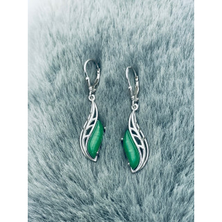 copy of Złote kolczyki przecinki z cyrkoniami