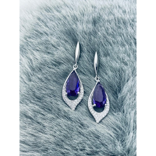 Träne 925 Silber Ohrringe mit Zirkonia