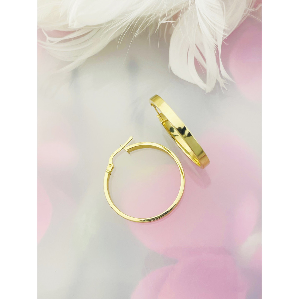 copy of Złote kolczyki kuleczki z cyrkoniami dwukolorowe