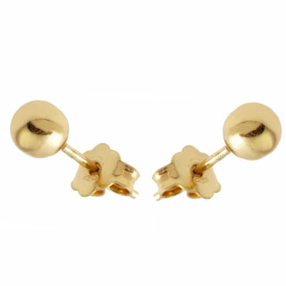 Złote kolczyki kuleczki