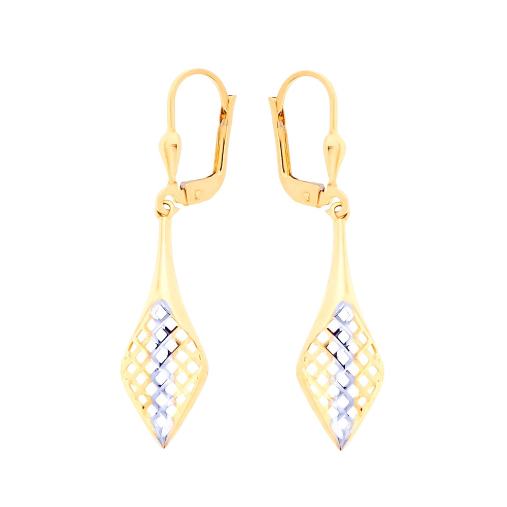 Gold Ohrringe Ohrhänger Ohrstecker Ohrschmuck Paar Gelbgold 585er 14KT