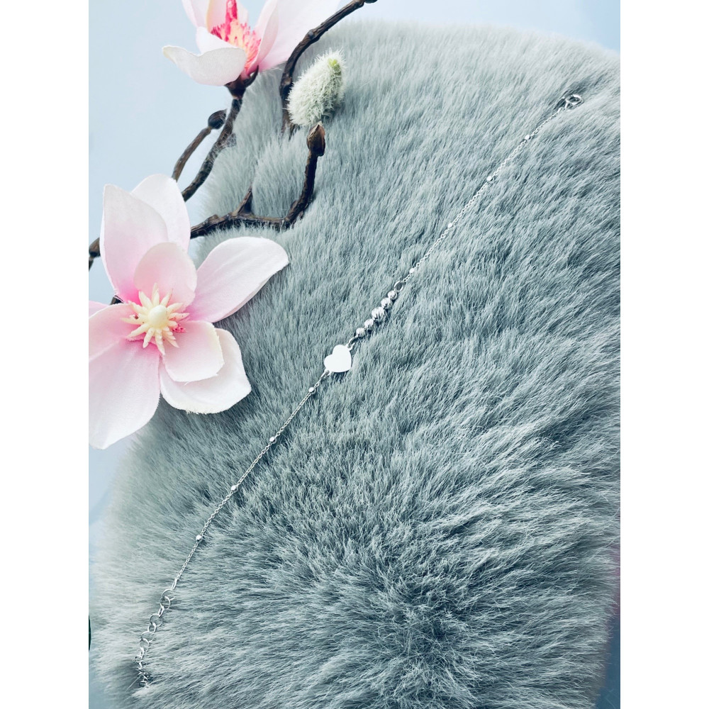 Złota bransoletka celebrytka serce nieskończoność