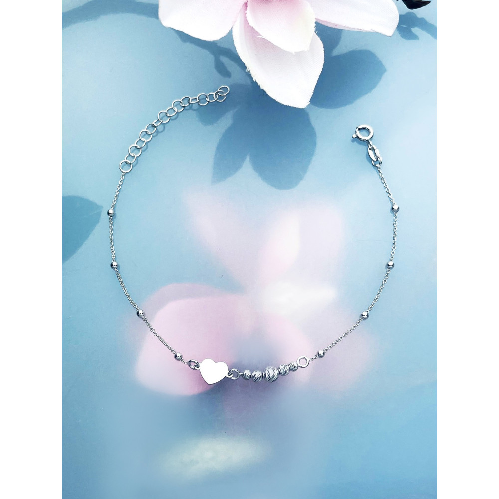 Herz Armband 925 Silber Damen Kinder