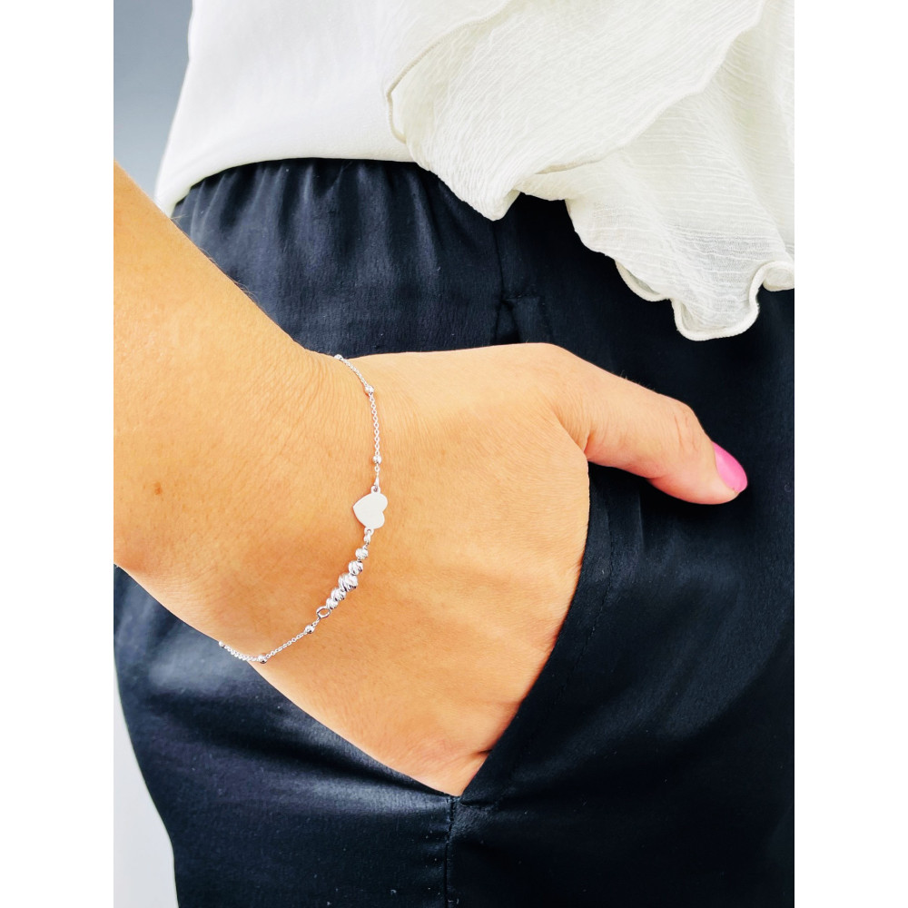 Herz Armband 925 Silber Damen Kinder
