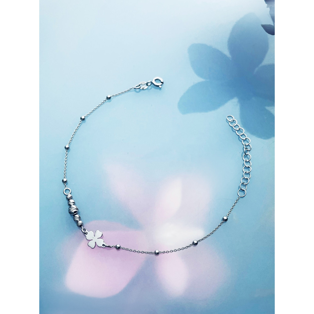 Kleeblatt Armband 925 Silber Damen Kinder