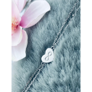 Herz Infinity Armband 925 Silber Damen Kinder