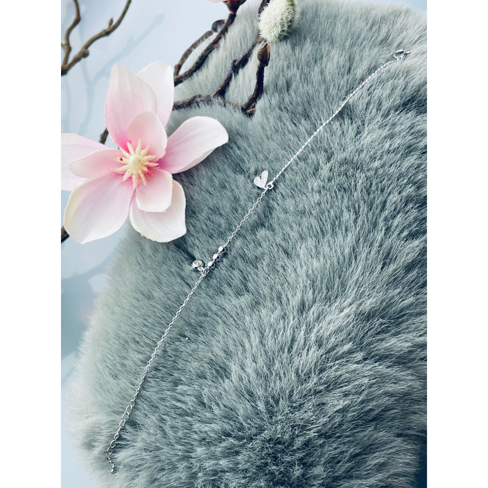 Herz Armband 925 Silber mit Zirkonia Damen Kinder