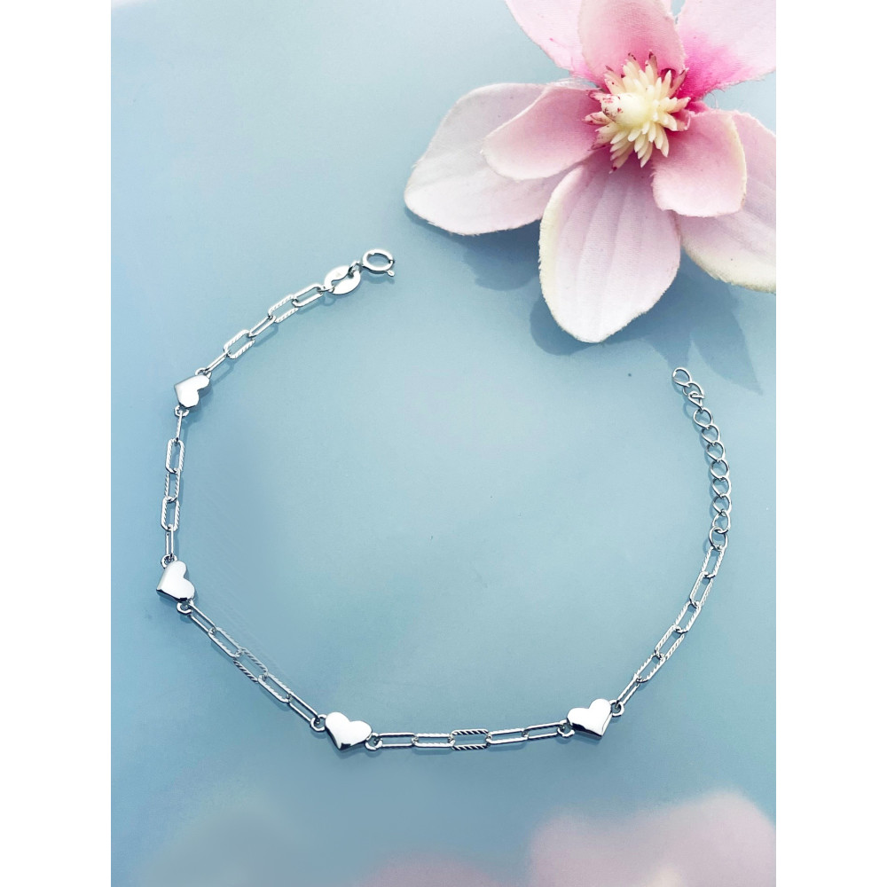 Herz Armband 925 Silber Damen Kinder