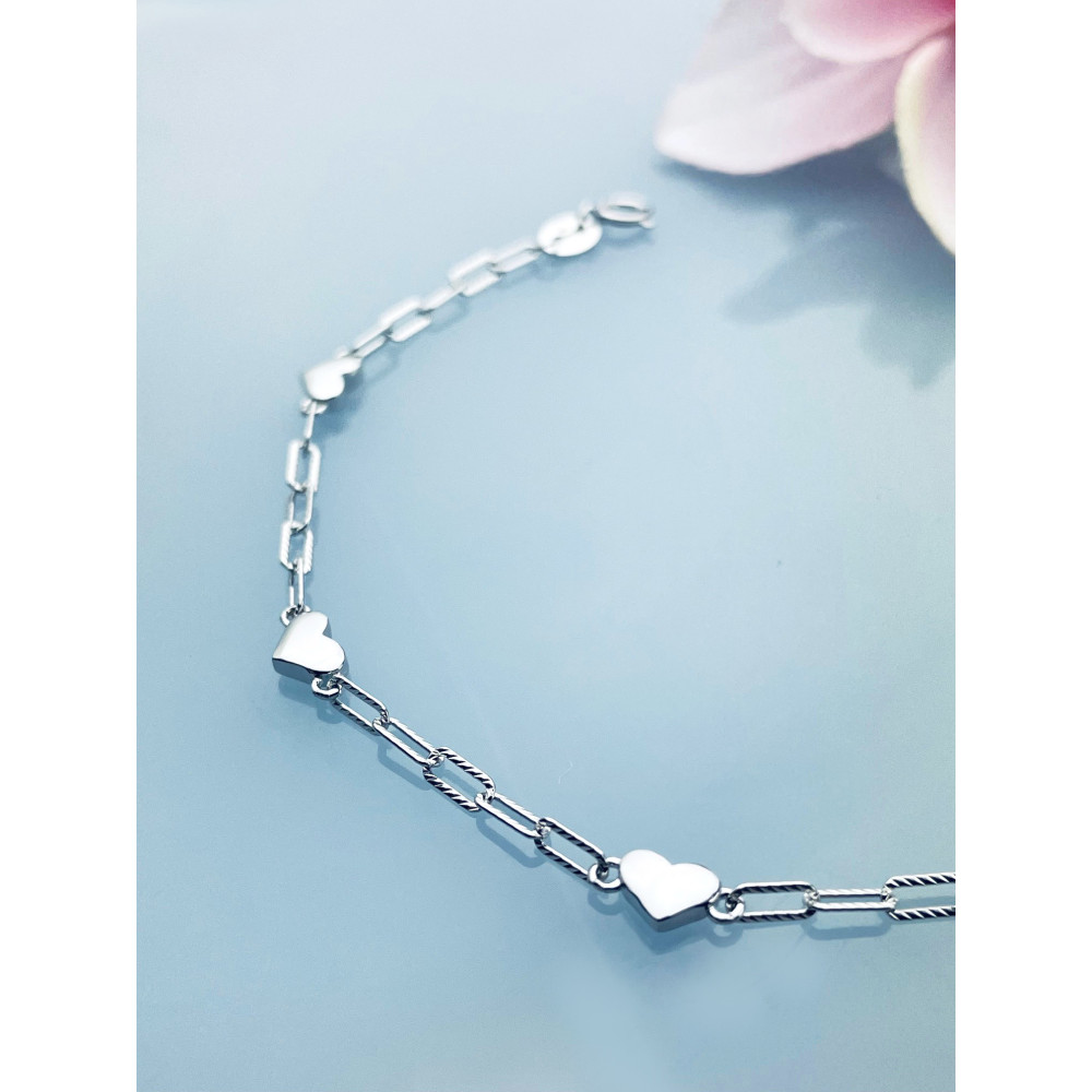 Herz Armband 925 Silber Damen Kinder