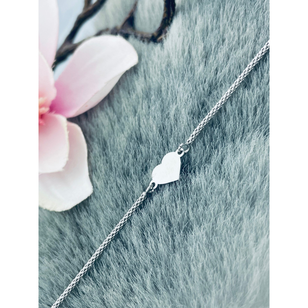 Złota bransoletka celebrytka serce nieskończoność