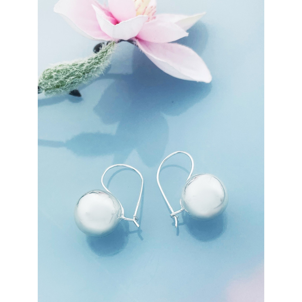 Kugel 925 Silber Ohrringe DamenKugel 925 Silber Ohrringe Damen