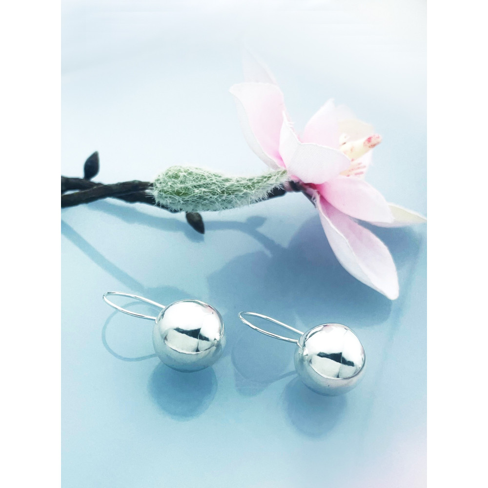 Kugel 925 Silber Ohrringe Damen