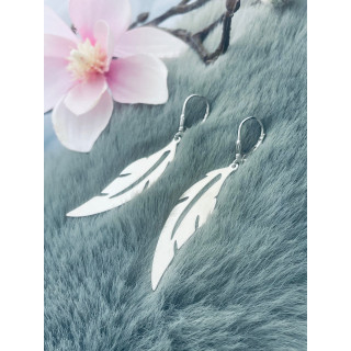 Flügel 925 Silber Ohrringe