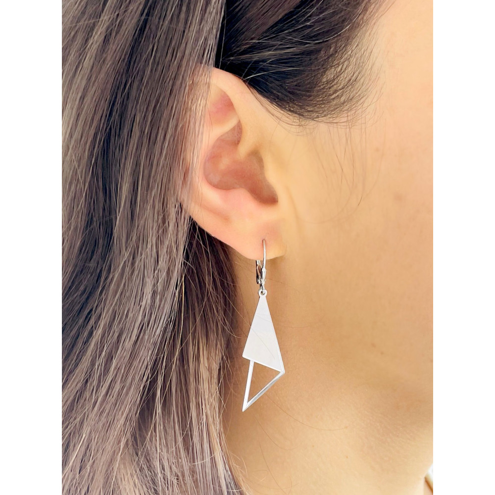 copy of Złote kolczyki przecinki z cyrkoniami