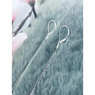 Kugel-kette 925 Silber Ohrringe