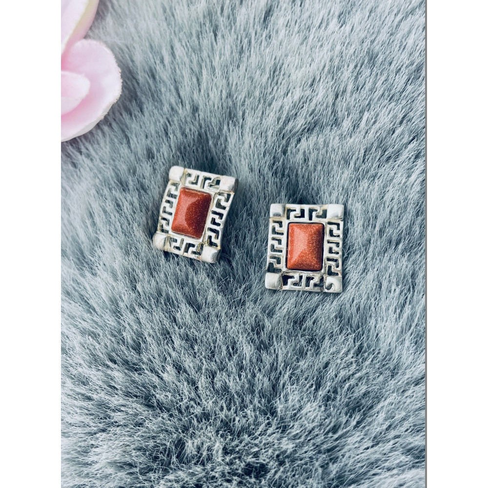 copy of Złote kolczyki przecinki z cyrkoniami