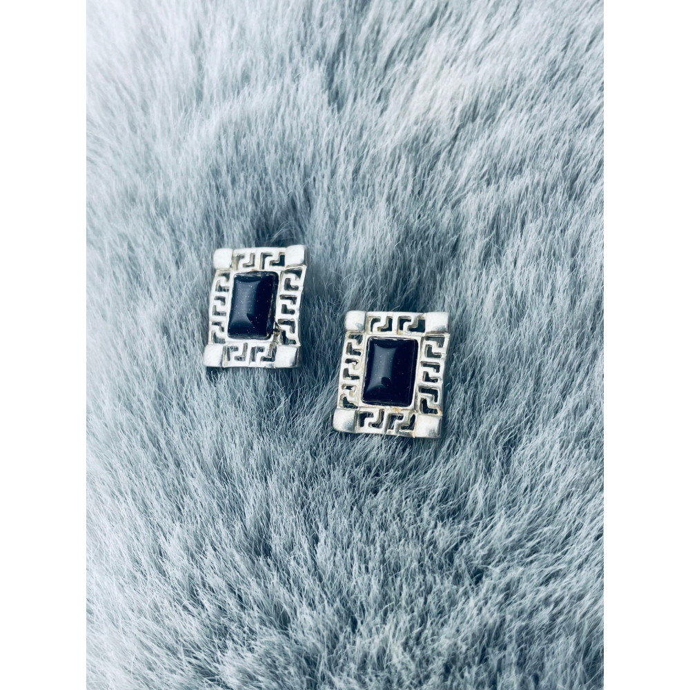 copy of Złote kolczyki przecinki z cyrkoniami