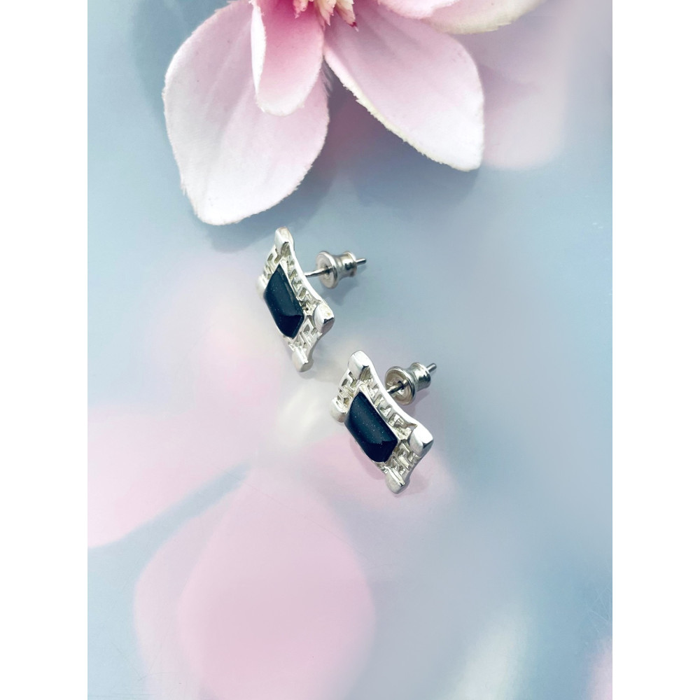 copy of Złote kolczyki przecinki z cyrkoniami