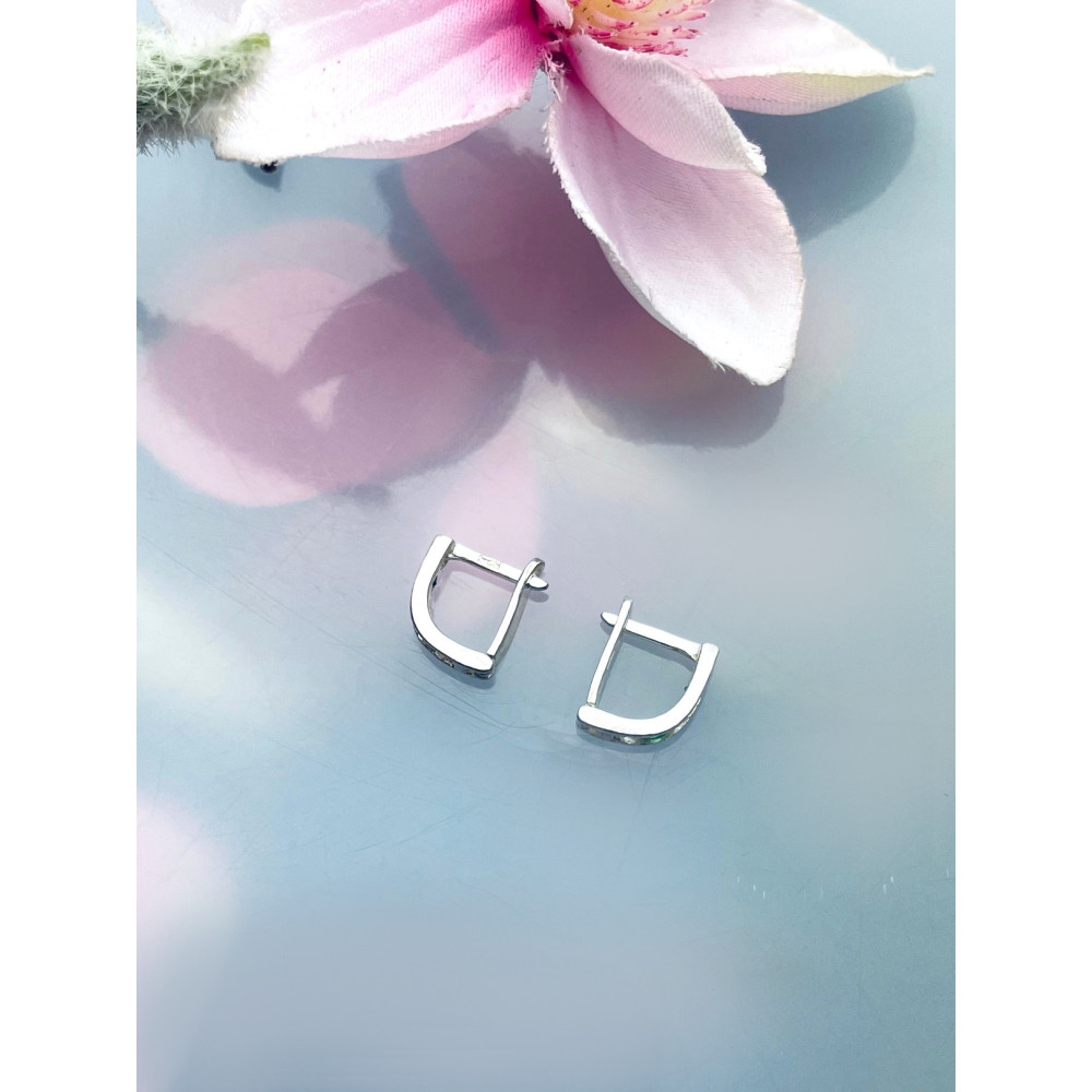 925 Silber Ohrringe mit Zirkoniamit Zirkonia