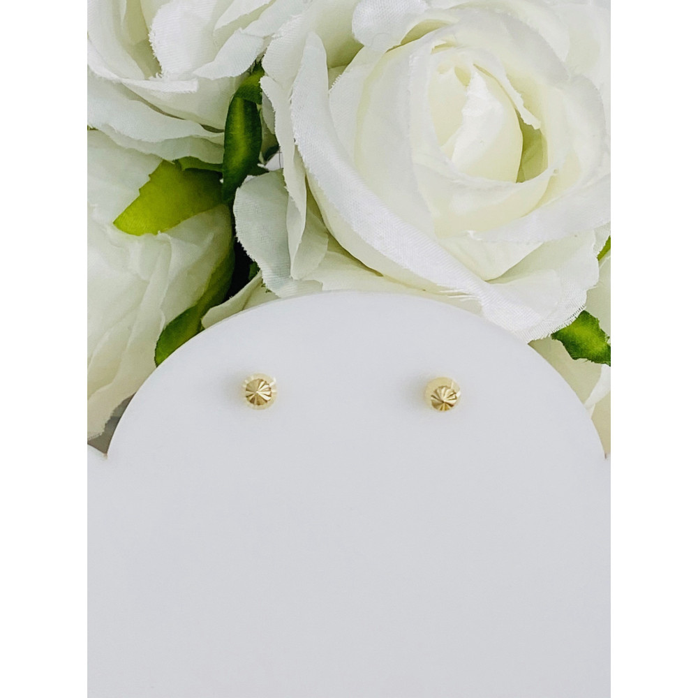 Złote kolczyki kuleczki