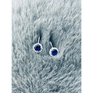 Kreis 925 Silber Ohrringe mit Zirkonia