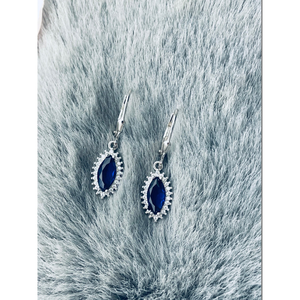 Träne 925 Silber Ohrringe mit Zirkonia