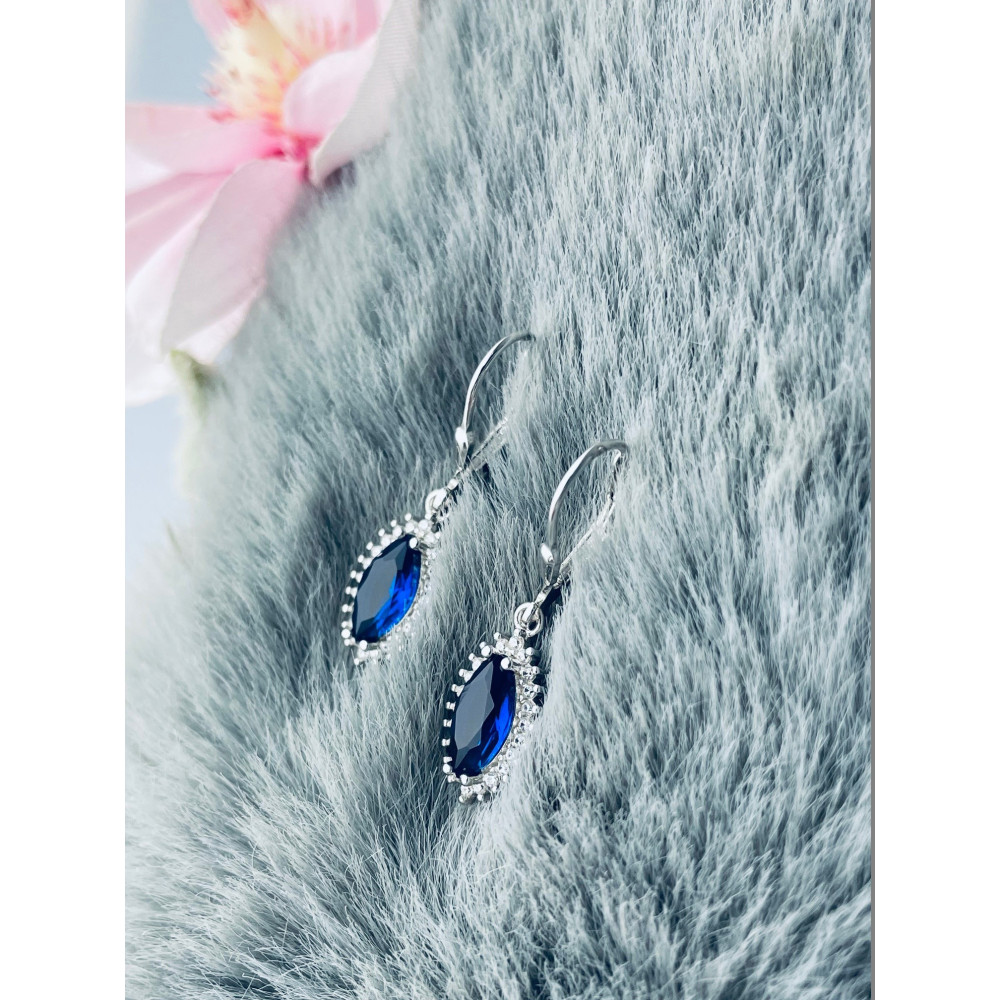 Träne 925 Silber Ohrringe mit Zirkonia