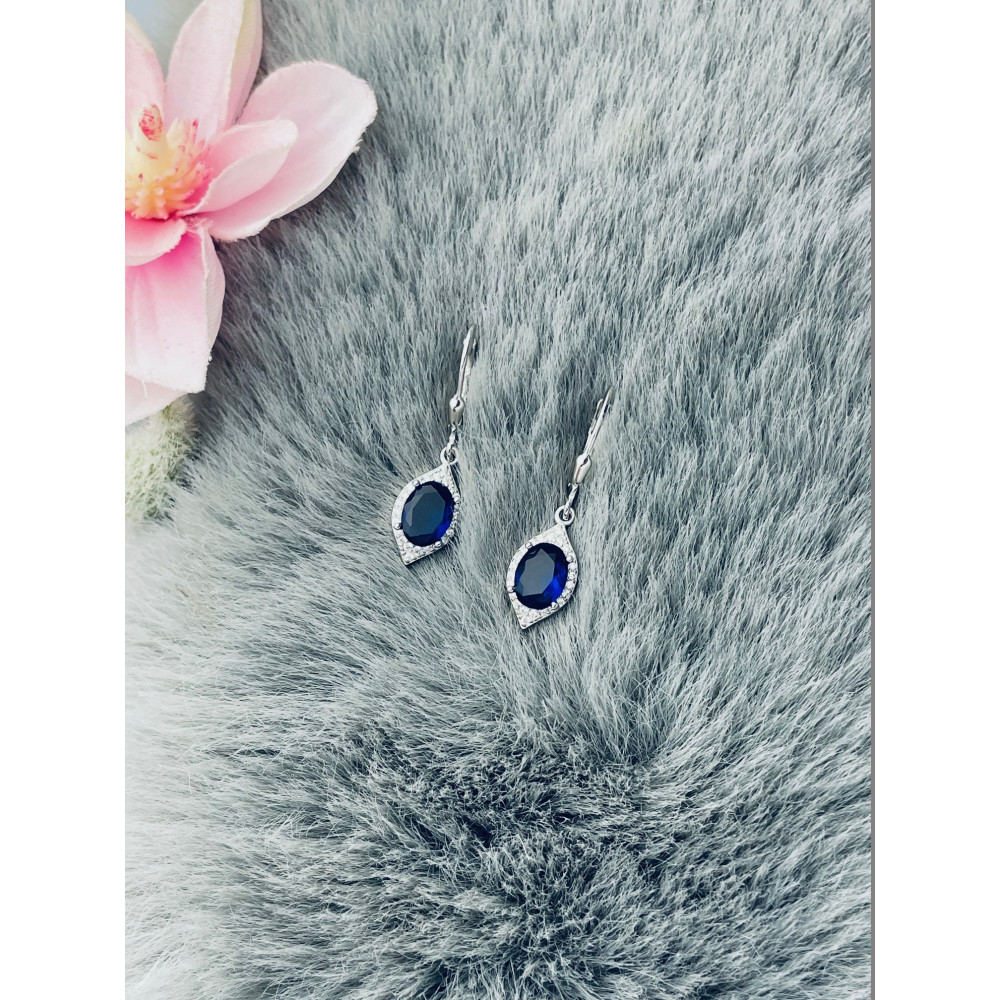 Träne 925 Silber Ohrringe mit Zirkonia