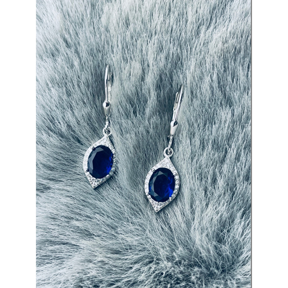 copy of Złote kolczyki przecinki z cyrkoniami