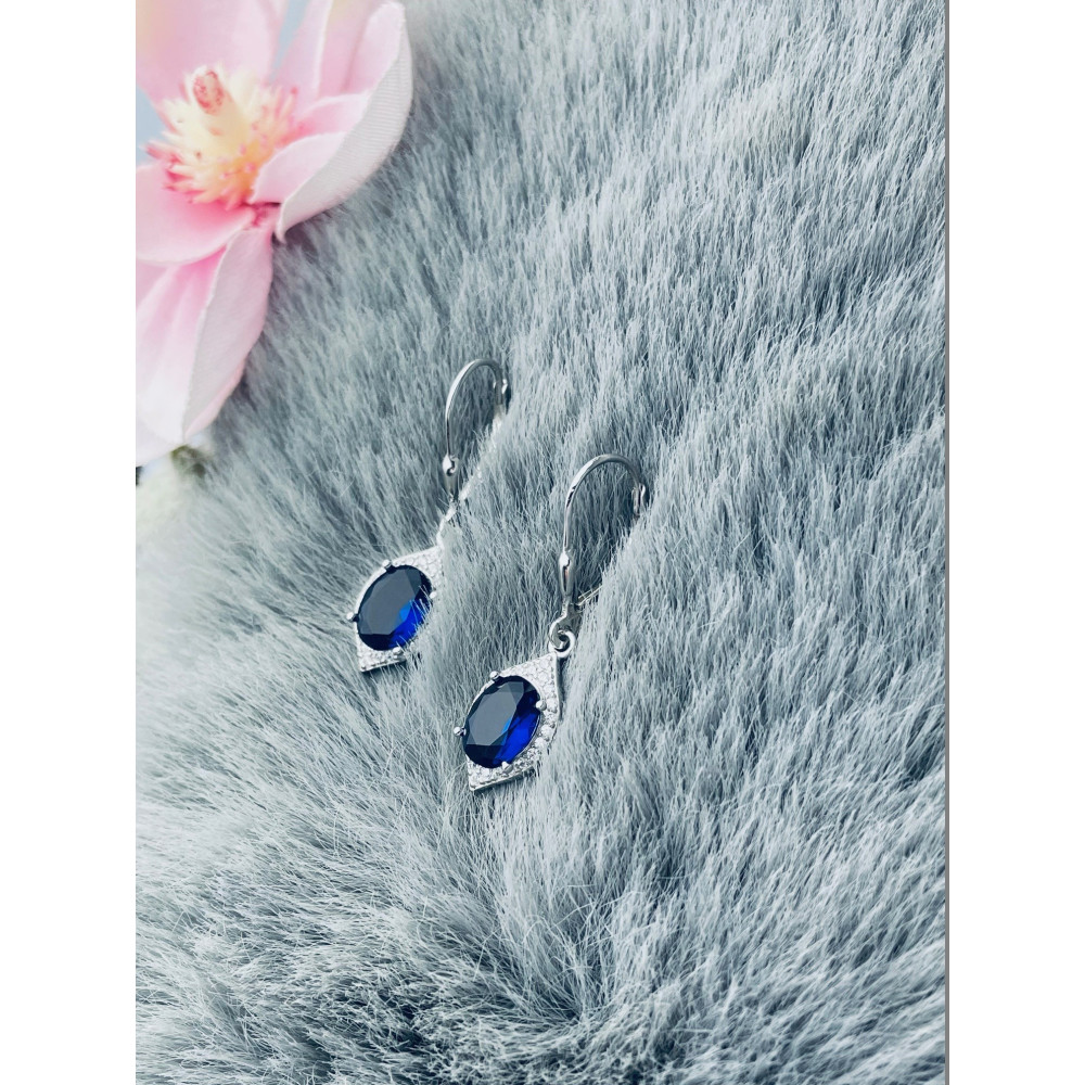 Träne 925 Silber Ohrringe mit Zirkonia