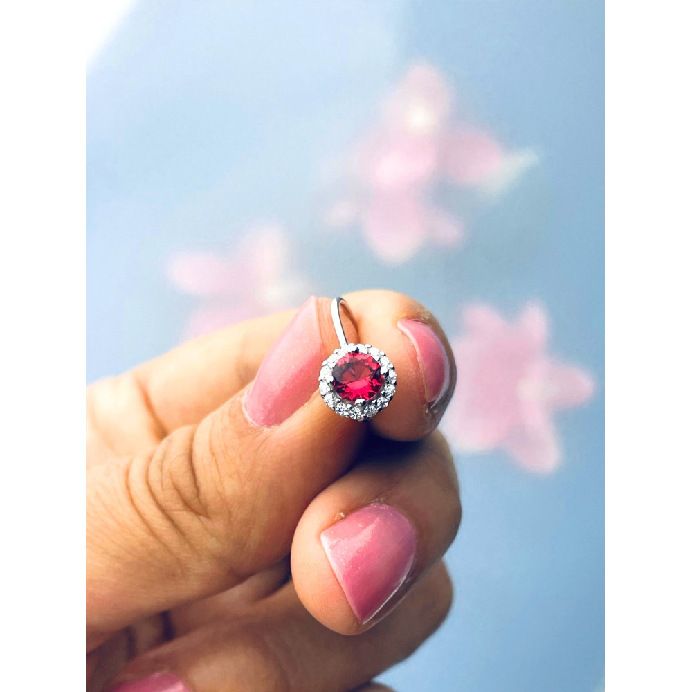 Kreis 925 Silber Ohrringe mit Zirkonia