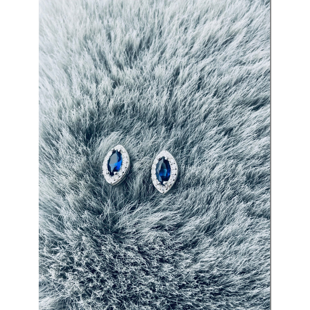 Träne 925 Silber Ohrringe mit Zirkonia