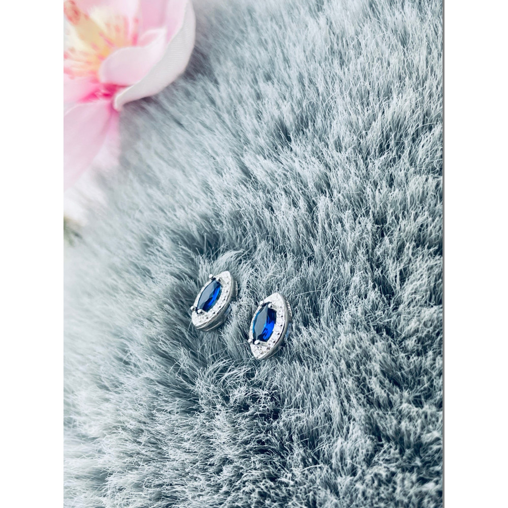 Träne 925 Silber Ohrringe mit Zirkonia