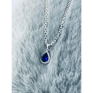 Träne 925 Silber Damen Medaillon Anhänger mit Zirkonia