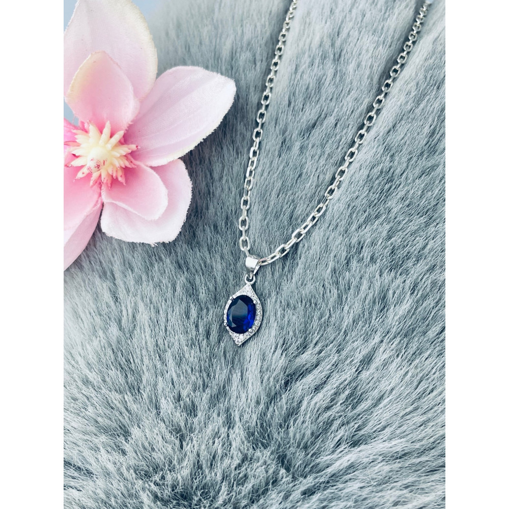 Träne 925 Silber Damen Medaillon Anhänger mit Zirkonia