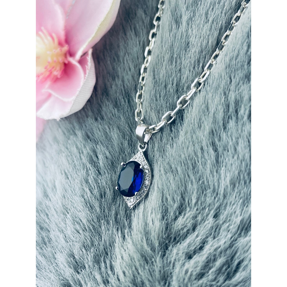 Träne 925 Silber Damen Medaillon Anhänger mit Zirkonia