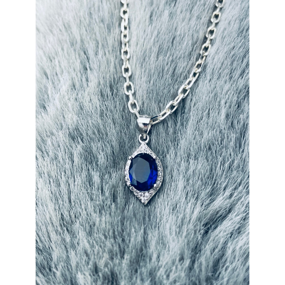 Träne 925 Silber Damen Medaillon Anhänger mit Zirkonia