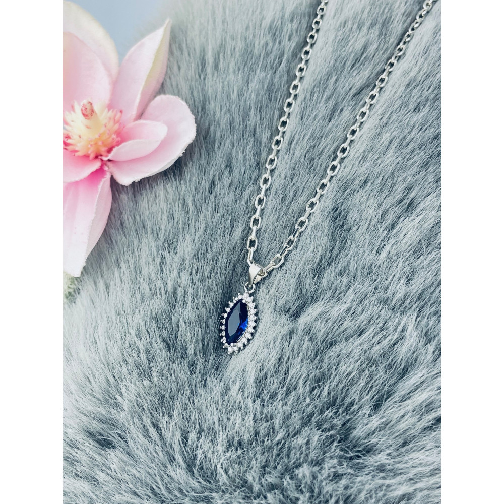 Träne 925 Silber Damen Medaillon Anhänger mit Zirkonia