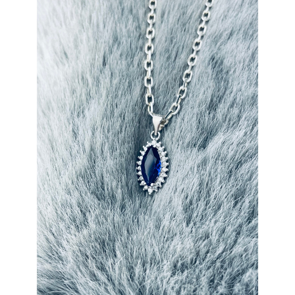 Träne 925 Silber Damen Medaillon Anhänger mit Zirkonia