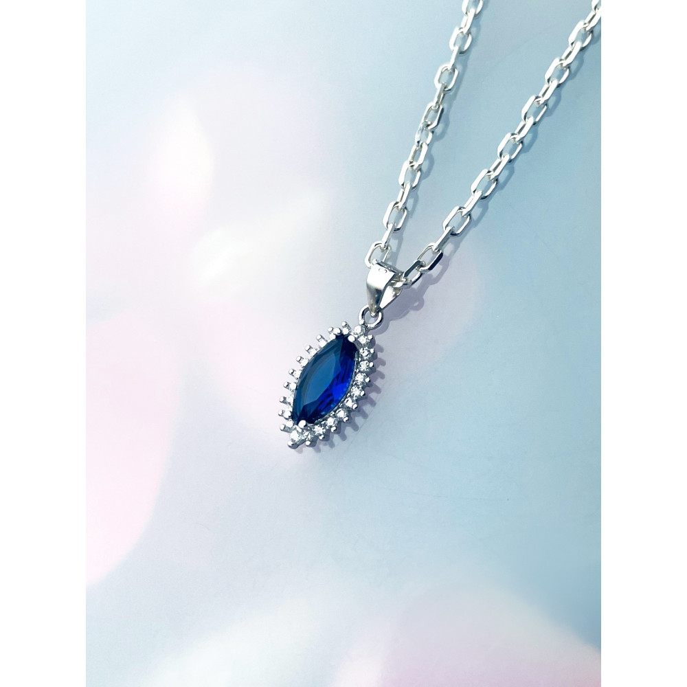 Träne 925 Silber Damen Medaillon Anhänger mit Zirkonia