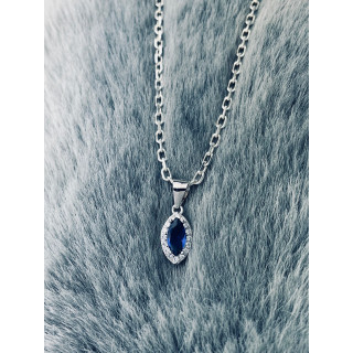 Träne 925 Silber Damen Medaillon Anhänger mit Zirkonia