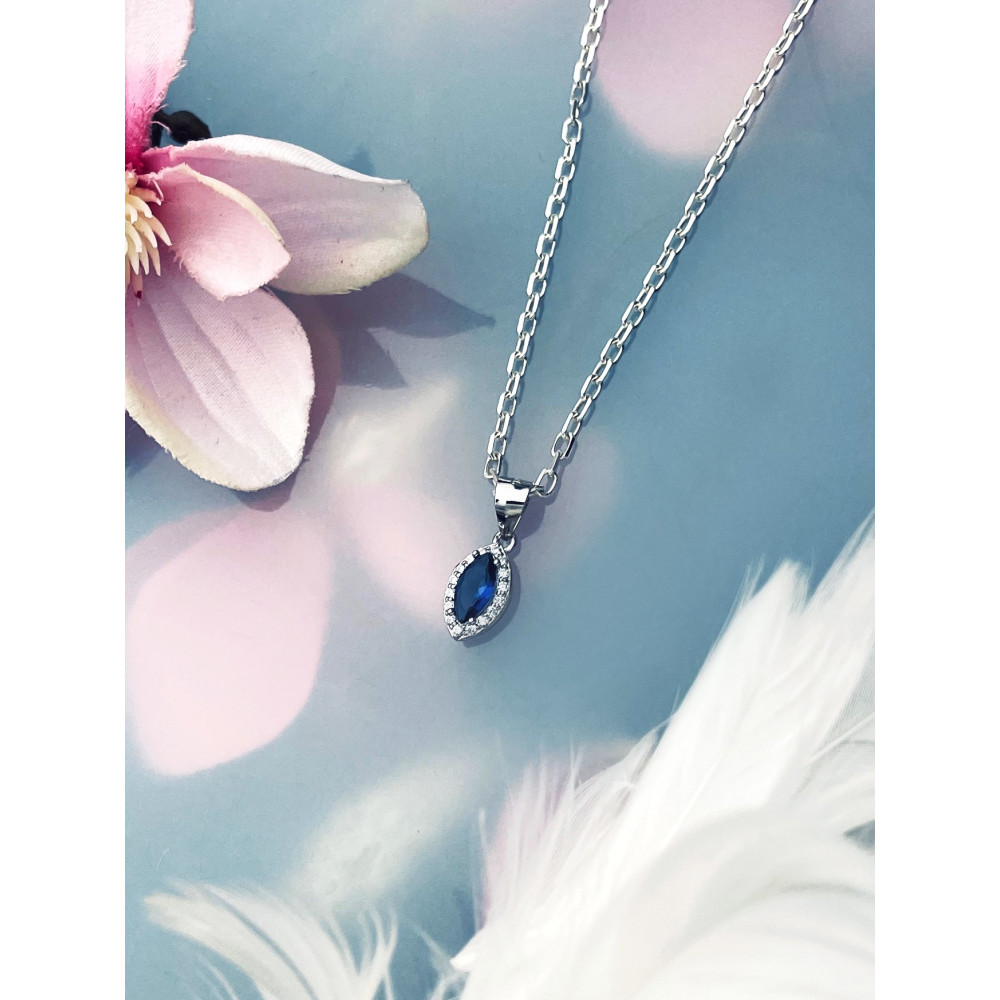 Träne 925 Silber Damen Medaillon Anhänger mit Zirkonia