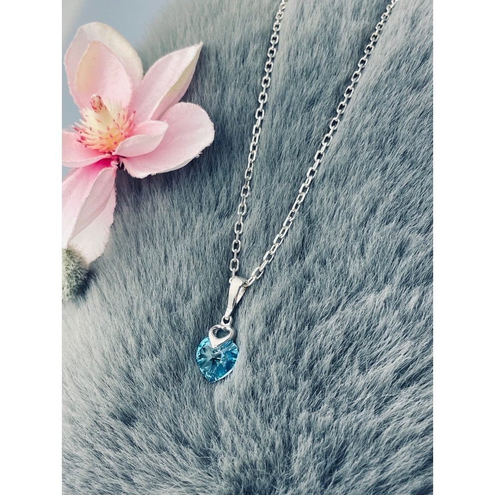 925 Silber Damen Medaillon Anhänger Herz mit Zirkonia