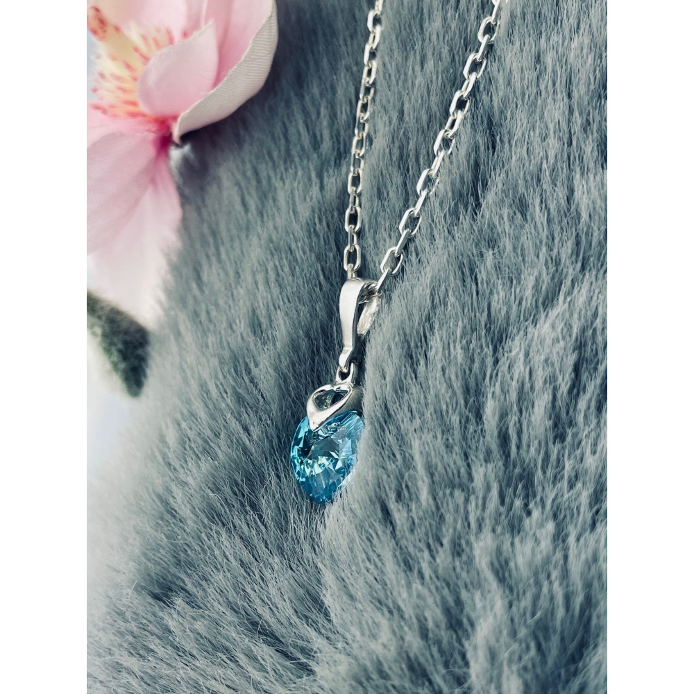 925 Silber Damen Medaillon Anhänger Herz mit Zirkonia