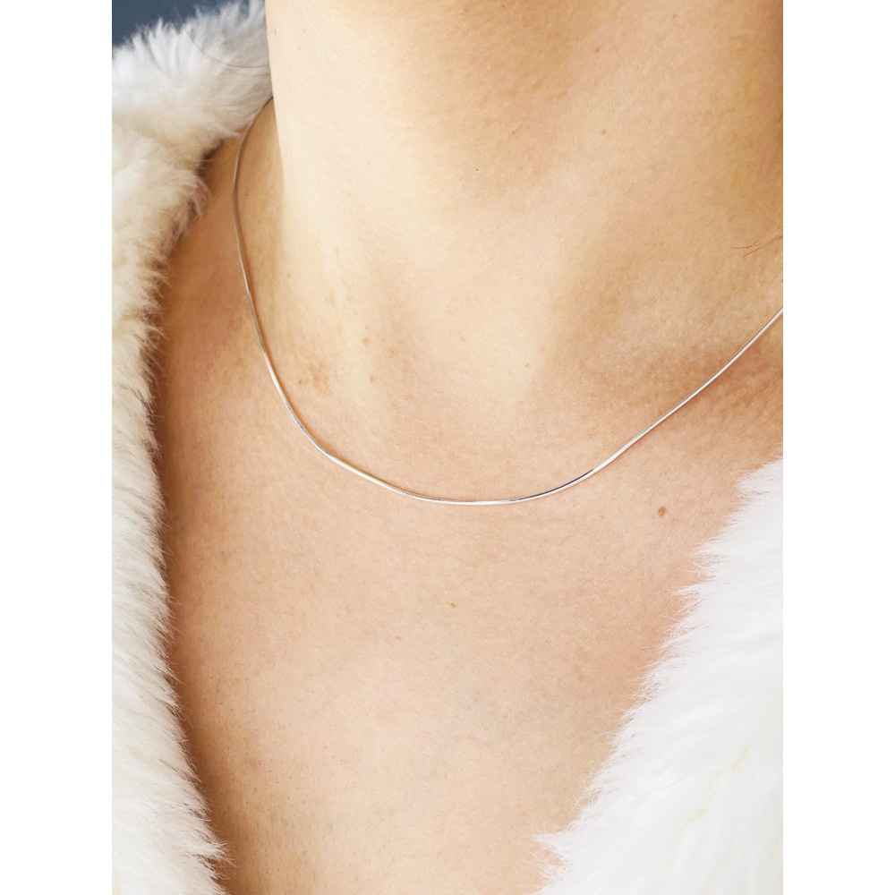 925 Silber Schlangenkette Halskette Collier