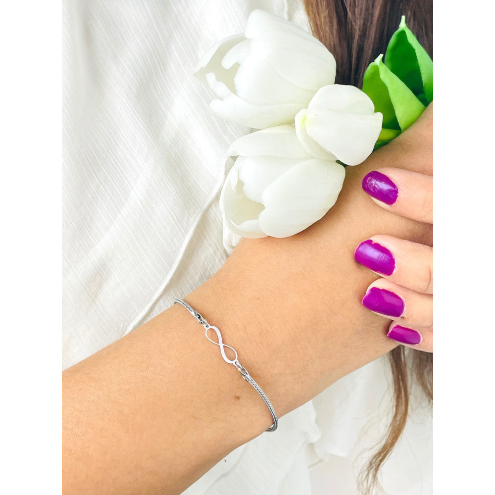 Infinity Armband 925 Silber Damen Kinder