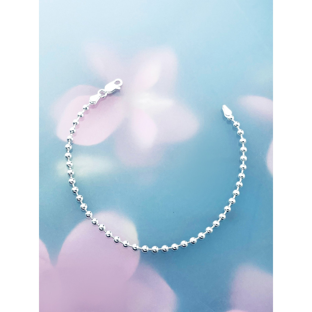 925 Silber Kugel Armband