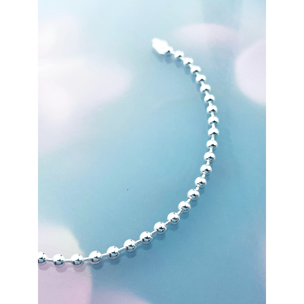 925 Silber Kugel Armband